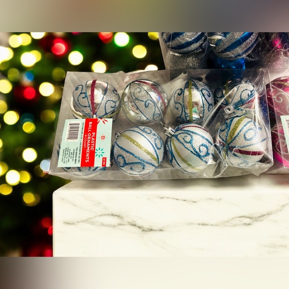 Holiday Ornament Bundle - Silver, Blue, Pink - Picture 4 of 4